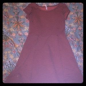 Polka dot baby doll dress